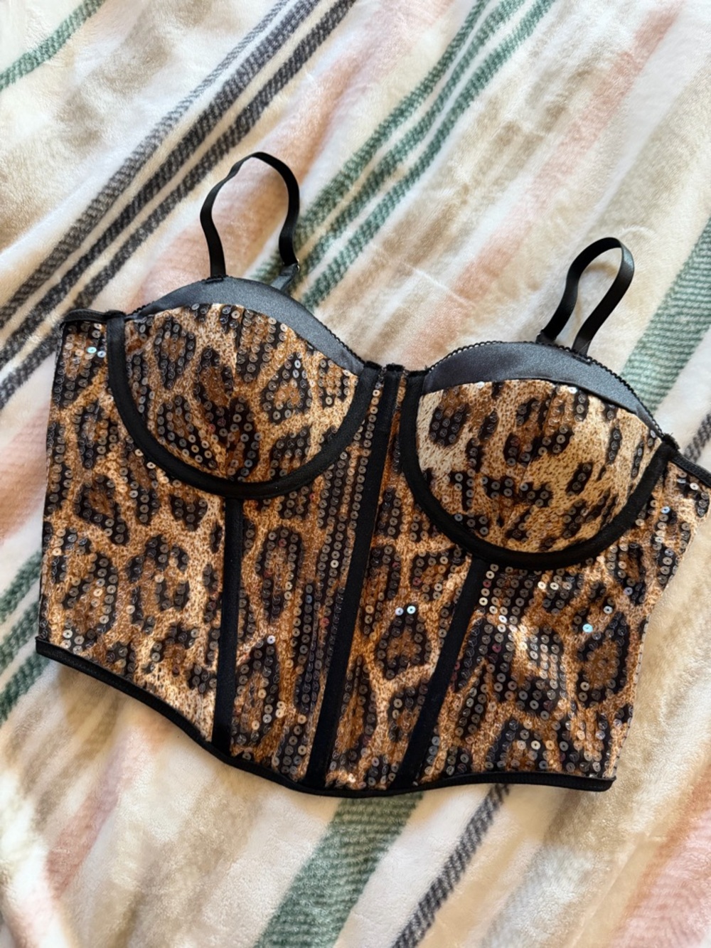 Cheetah Print Corset Top